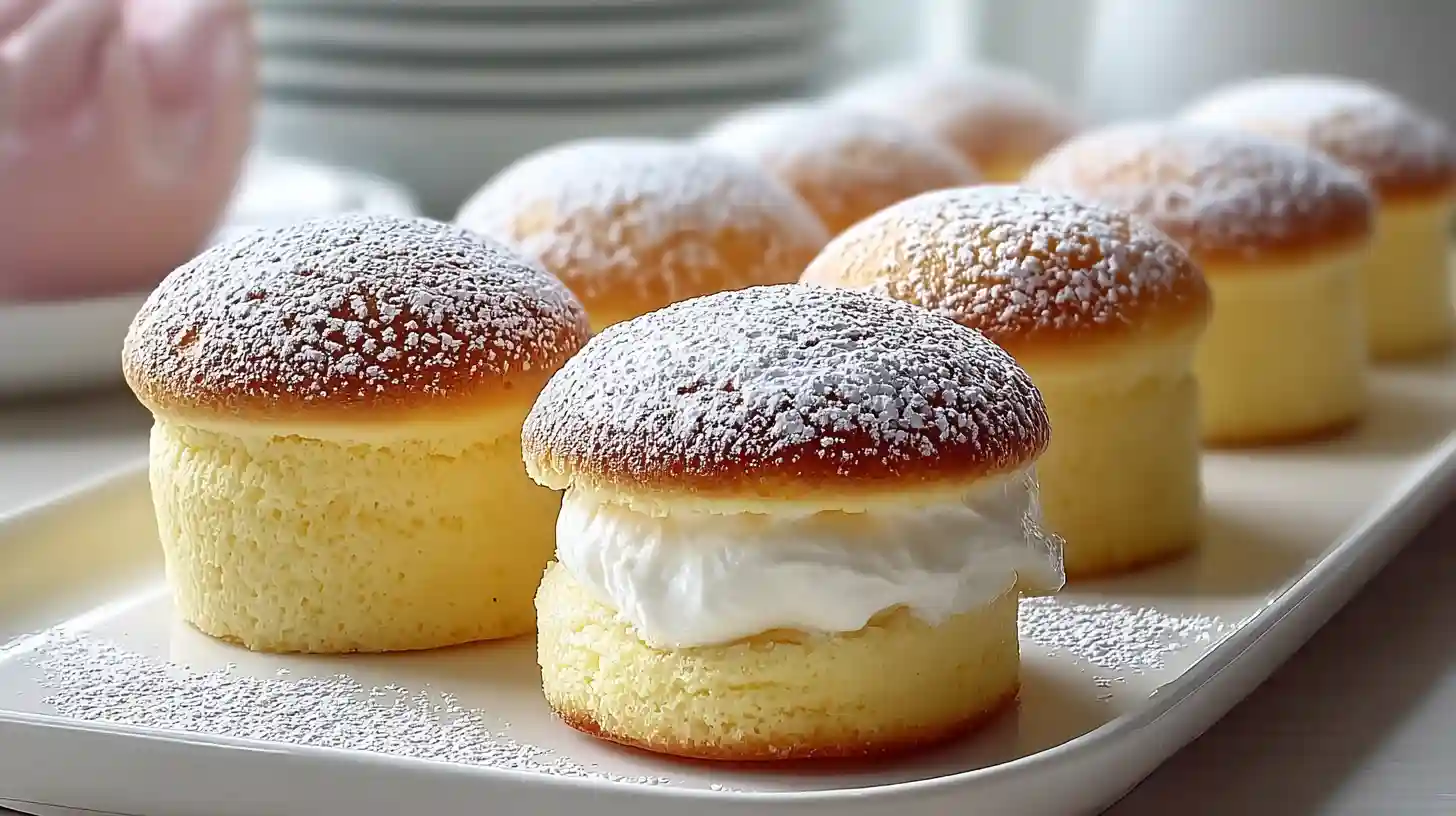 Fluffy Japanese Cotton Cheesecake Cupcakes