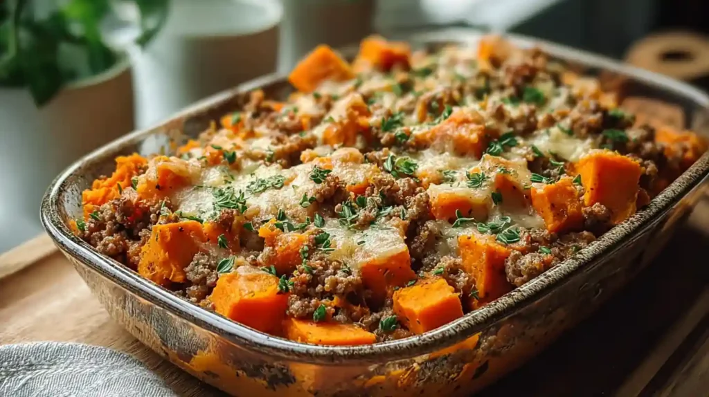 Ground Turkey Sweet Potato Casserole