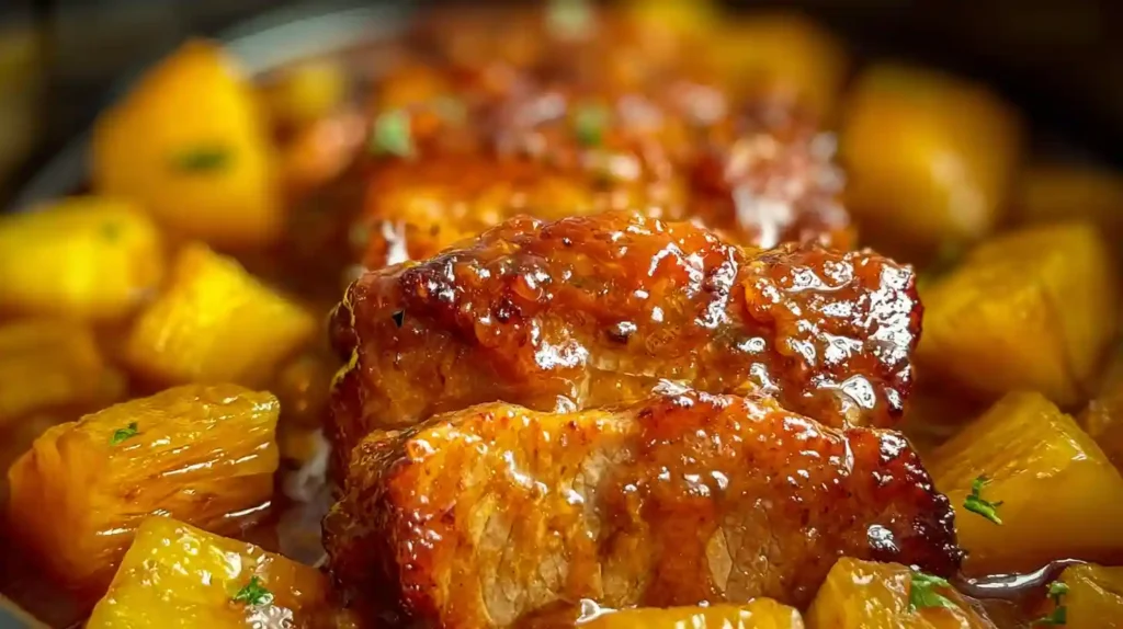 Slow Cooker Pineapple Pork Loin